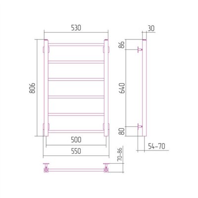 Sèche-serviettes eau chaude - MODUS ECO