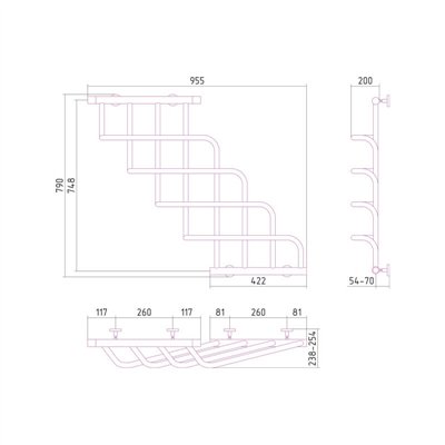 Sèche-serviettes eau chaude - CASCADE