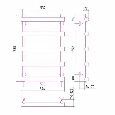 Sèche-serviettes électrique - ATLANT