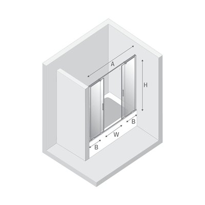 SMART - Pare-baignoire - Double Porte