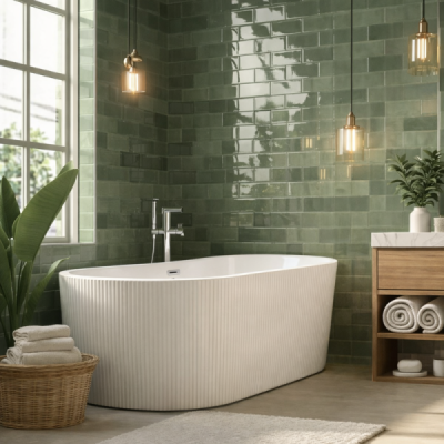 Baignoire d'angle asymétrique Integra