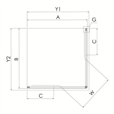 PRIME - Cabines de douche - Porte Coulissante double porte