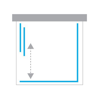 copy of PRIME - Cabines de douche double porte coulissante d'angle