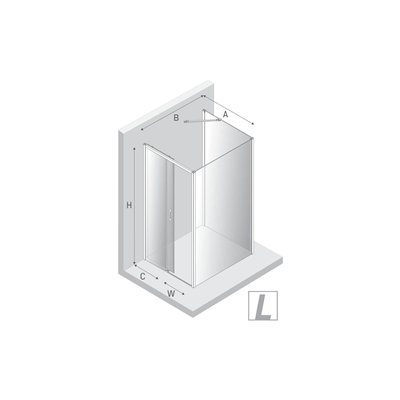 Kopie von PRIME - Cabines de douche double porte coulissante d'angle
