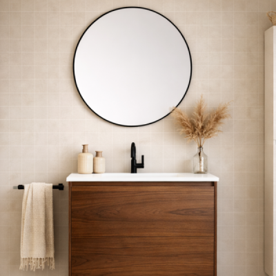 Vasque à encastrer rectangulaire MIRA - 60 x 46 cm - Céramique blanche