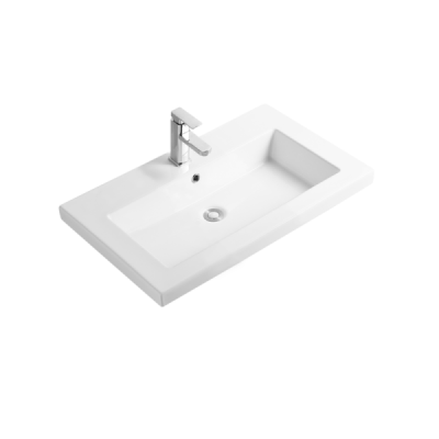 Vasque à encastrer rectangulaire LIVO - 60 x 46 cm - Céramique blanche