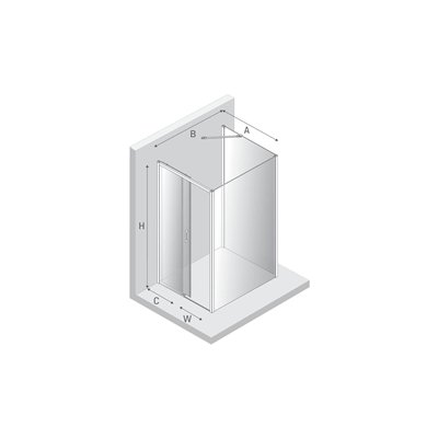 kopia PRIME - Cabines de douche double porte coulissante d'angle