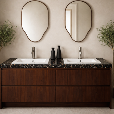 Vasque à encastrer rectangulaire SKAY - 60 x 46 cm - Céramique blanche