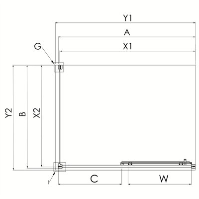 PRIME - Cabines de douche - Porte Coulissante