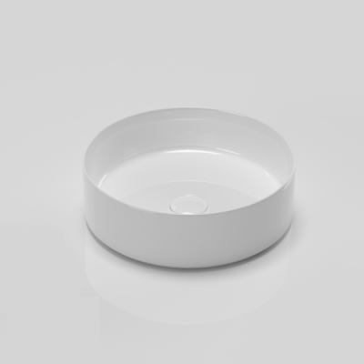 Vasque à poser ronde - Blanc brillant -LYRA