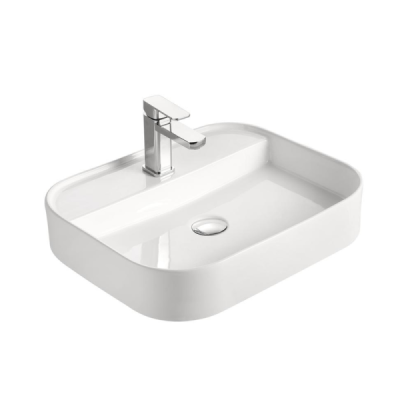 Vasque à poser rectangulaire - Blanc - KAIA