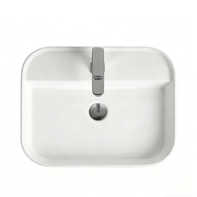 Vasque à poser rectangulaire - Blanc - KAIA