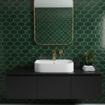 Vasque à poser rectangulaire - Blanc - KAIA