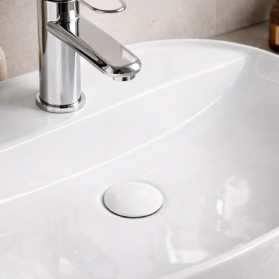 Vasque à poser ovale -61 x 40 cm -Blanc -NOXA