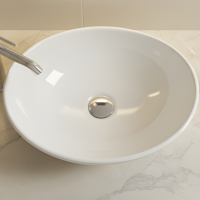 Vasque à poser arrondie -40 x 33 cm - VERA