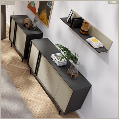 Étagère murale - L.110 x H.22 x P.22 - ADSY