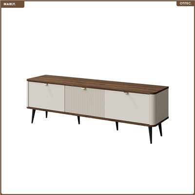 Meuble TV - L.160 x H.52 x P.40 - MARLY