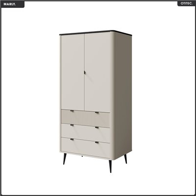 Armoire haute - L.90 x H.191 x P.60 - MARLY