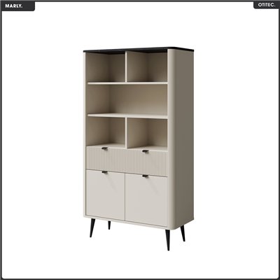 Bibliothèque - L.90 x H.163 x P.40 - MARLY