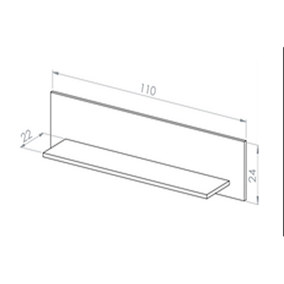 Étagère murale - H.24 x L.22 x L.110 cm - URY