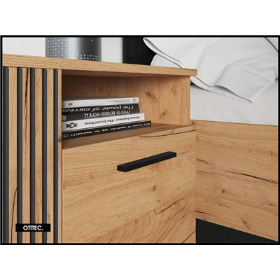 Table de chevet - H.55 x L.35 x L.50 cm - URY