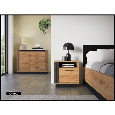 Table de chevet - H.55 x L.35 x L.50 cm - URY