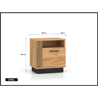 Table de chevet - H.55 x L.35 x L.50 cm - URY