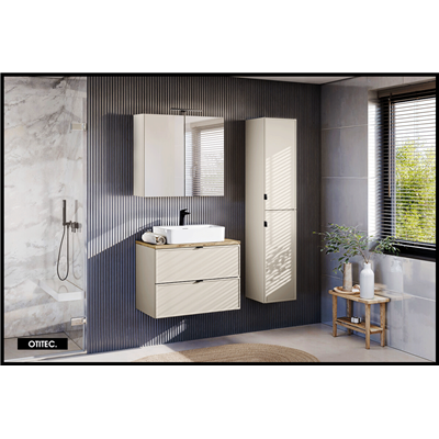 Meuble sous vasque de 80 cm - 2 tiroirs - ASTRA