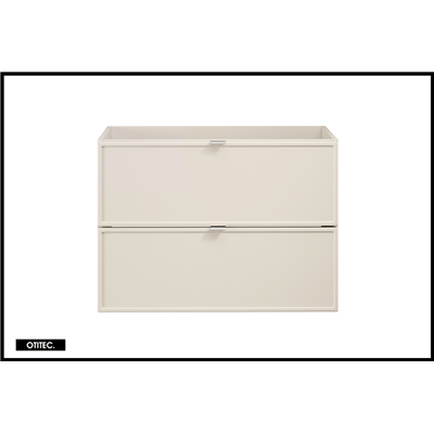 Meuble sous vasque de 80 cm - 2 tiroirs - ASTRA