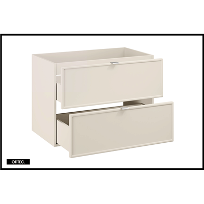 Meuble sous vasque de 80 cm - 2 tiroirs - ASTRA