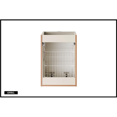 Meuble sous vasque de 40 cm - Avec panier à linge - ASTRA