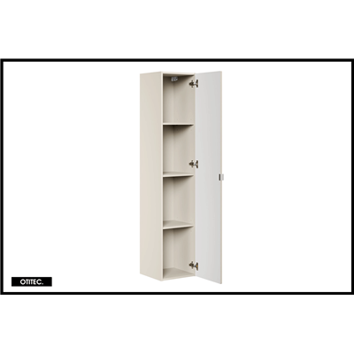 Colonne de salle de bain - 140 cm - Cachemire Mat - 1 porte - ASTRA