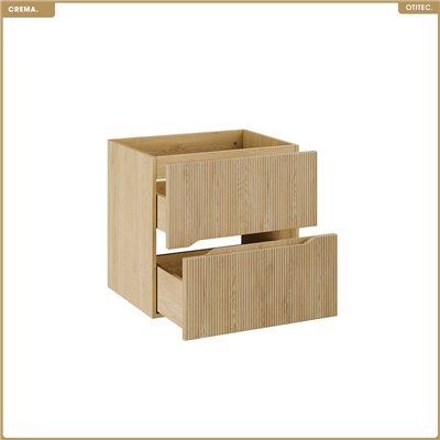 Meuble sous-vasque - L.60 x H.57 x P.45,8 cm - CREMA