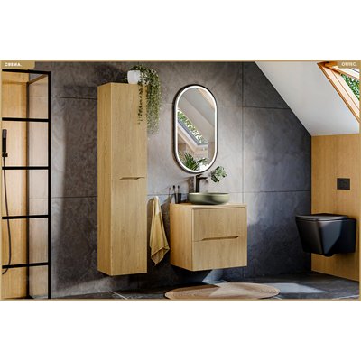Meuble sous-vasque - L.60 x H.57 x P.45,8 cm - CREMA