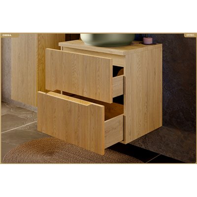 Meuble sous-vasque - L.60 x H.57 x P.45,8 cm - CREMA