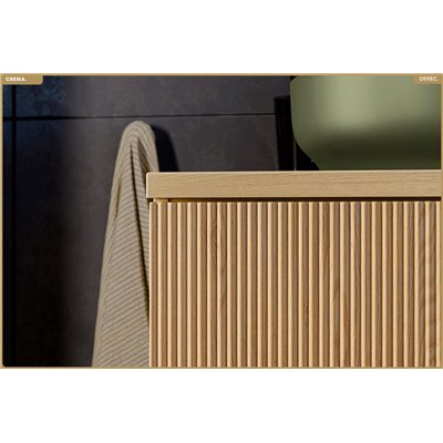 Meuble sous-vasque - L.60 x H.57 x P.45,8 cm - CREMA