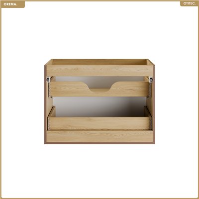 Meuble sous-vasque - L.80 x H.57 x P.45,8 cm - CREMA