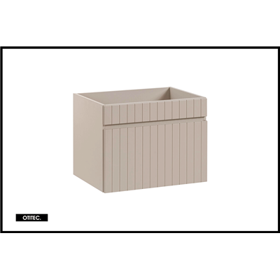 Meuble sous vasque de 60 cm - Cachemire Mat - 1 tiroir - MINO