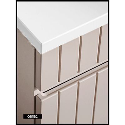 Meuble sous vasque de 60 cm - Cachemire Mat - 1 tiroir - MINO