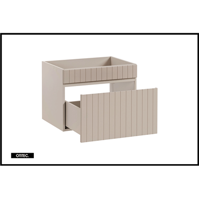 Meuble sous vasque de 60 cm - Cachemire Mat - 1 tiroir - MINO