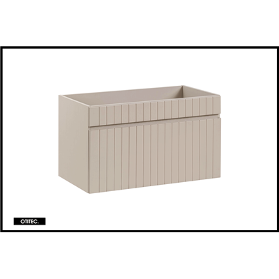 Meuble sous vasque de 80 cm - Cachemire Mat - 1 tiroir - MINO