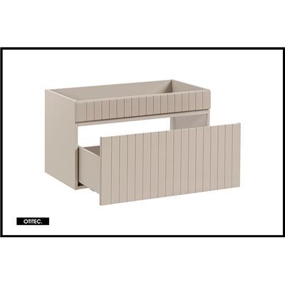 Meuble sous vasque de 80 cm - Cachemire Mat - 1 tiroir - MINO