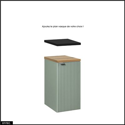 Meuble sous vasque - 30 cm - 1 porte - ROSEAU