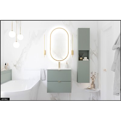 Meuble sous vasque - 60 cm - 2 tiroirs - ROSEAU