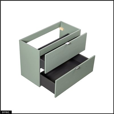 Meuble sous vasque - 80 cm - 2 tiroirs - ROSEAU