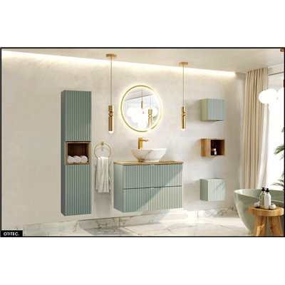 Meuble sous vasque - 80 cm - 2 tiroirs - ROSEAU