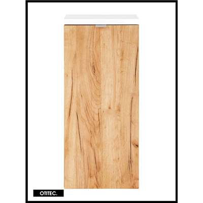 Meuble bas de salle de bain - 80 cm - Oak - 1 porte - LISOA