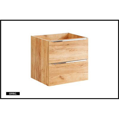 Meuble sous vasque de 60 cm - Oak - 2 tiroirs - LISOA