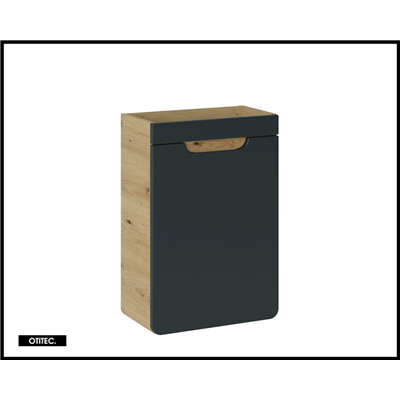 Meuble sous vasque de 40 cm - Gris - 1 porte - PASTI