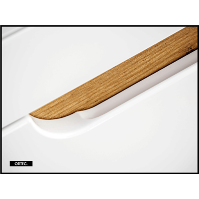 Meuble haut de salle de bain de 75 cm - Blanc - 1 porte - PASTI WHITE